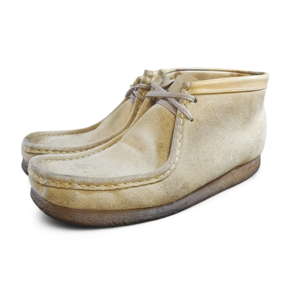 Clarks Men's Size 10.5 Original Wallabee Maple Suede Leather Weaver Boot Vintage